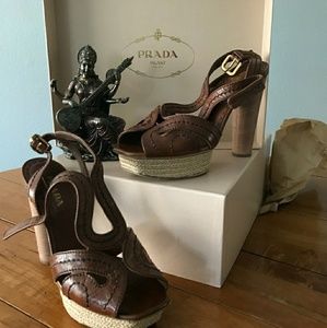 Prada Platform Sandals